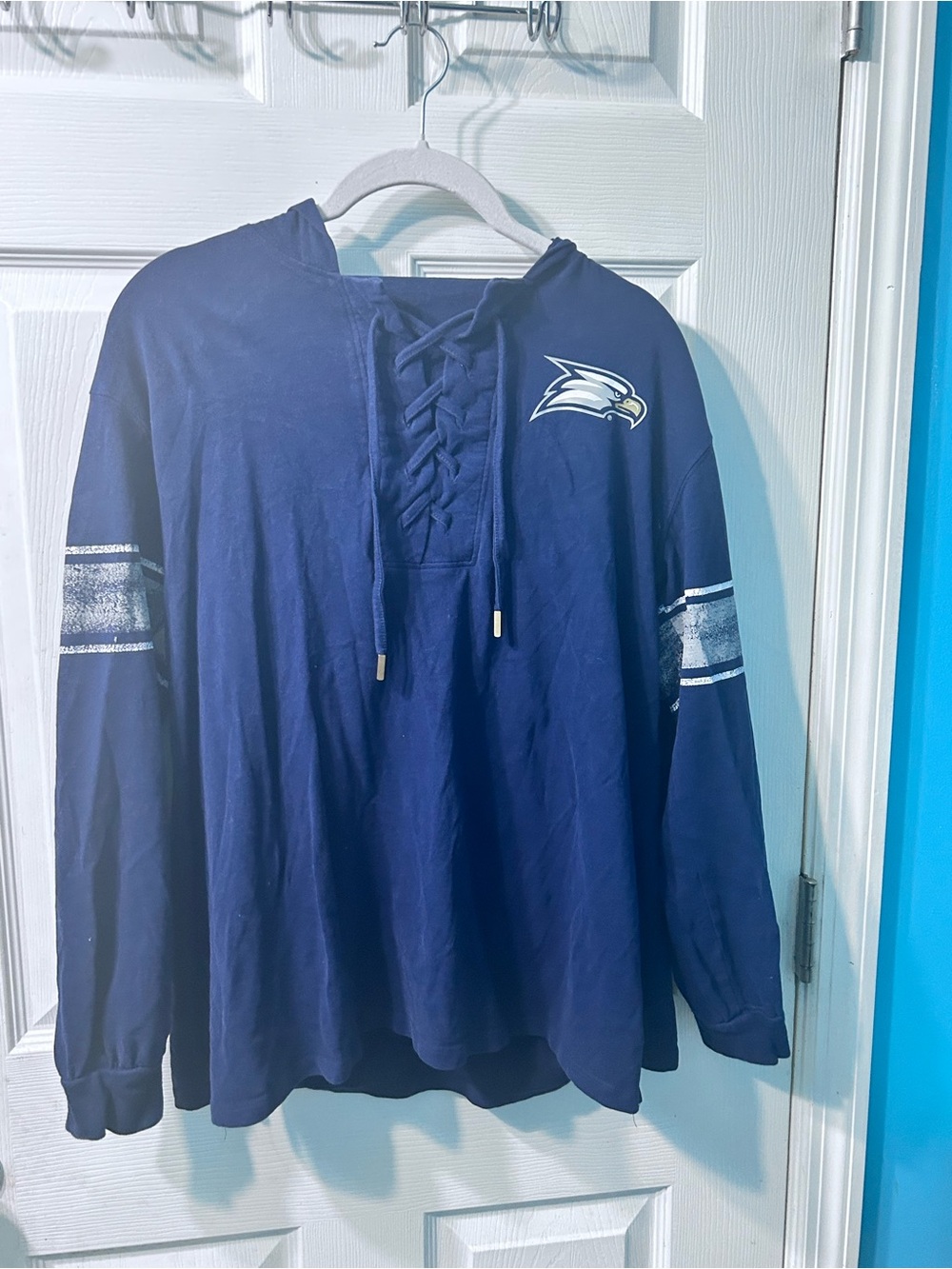 Georgia Southern Eagles Pro Edge Navy Pullover with White Logo